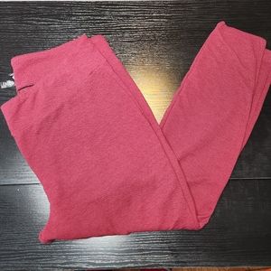 LulaRoe Luxe Jacquard Burgundy Leggings